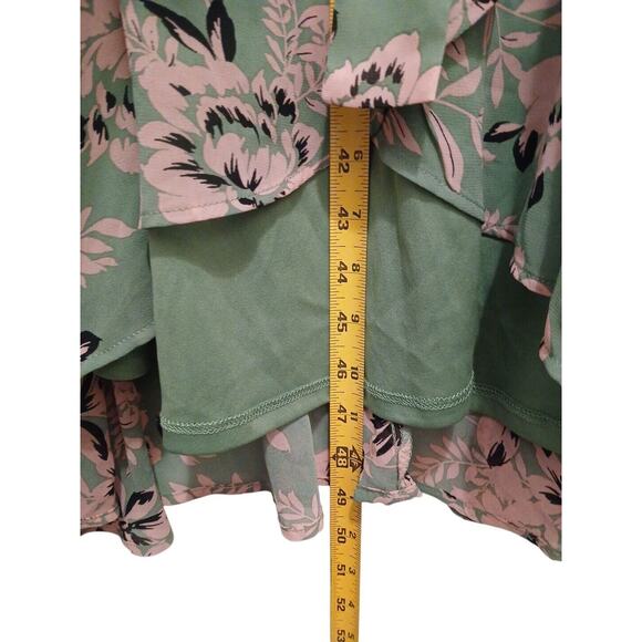 Torrid Chiffon Floral Dress Curvy PLUS Sz 2 Faux Wrap Fairygoth Wedding Coquette - Picture 11 of 15